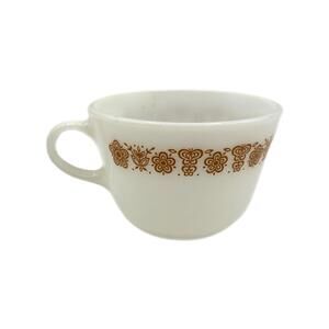 Vintage Pyrex Butterfly Gold Glass Tea Cup